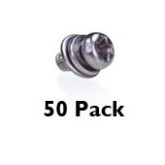 RKI Instruments 10-1086-50 Screw with Flat & Lock Washers for GX-3R/GX-3R Pro belt clip - 50 Pack, M2 x 4, SS, Pan Head, Phillips